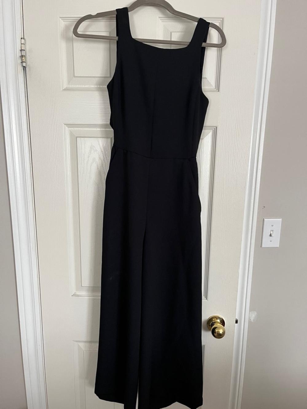 Wilfred Black Maxi Jumpsuit Dress